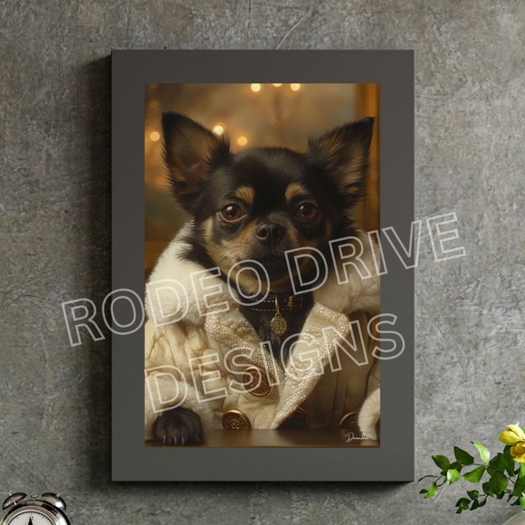 PIMPIN CHIHUAHUA WALL ART 11X17 PRINT POSTER GIFT FOR CHIHUAHUA LOVERS - Picture 1 of 2